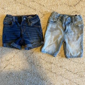 Lot of 2 Toddler Jean Shorts